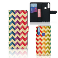 Alcatel 1S 2020 Telefoon Hoesje Zigzag Multi Color - thumbnail