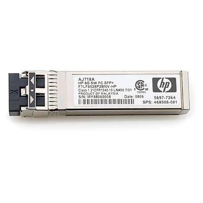 HPE - SFP (mini-GBIC) transceivermodule - 8GB glasvezelkanaal (SW) - voor HPE 8Gb, SN6000; StorageWorks 8/20q, 8Gb, MPX200, SN6000