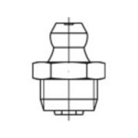 TOOLCRAFT Conische smeernippel Staal galvanisch verzinkt kwaliteit 5.8 M8 100 stuk(s)