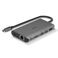 LINDY 43323 USB-C dockingstation Geschikt voor merk: Universeel Geïntegreerde kaartlezer, USB-C Power Delivery - thumbnail