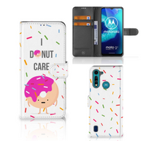 Motorola G8 Power Lite Book Cover Donut Roze