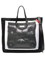 Maison Margiela Glam Slam trompe loeil-print tote bag - Noir