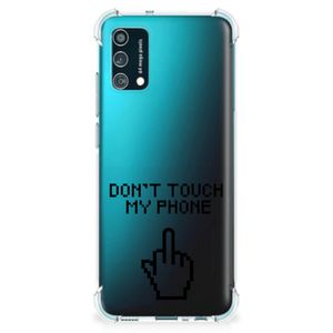 Samsung Galaxy M02s | A02s Anti Shock Case Finger Don't Touch My Phone