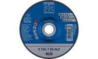 PFERD 62215717 E 150-7 SG ALU Afbraamschijf gebogen Diameter 150 mm Boordiameter 22.23 mm Aluminium, Non-ferrometaal 10 stuk(s)