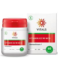 Vitals - Vitamine K2 90 mcg 60 capsules. In superieure vorm van menaquinon-7. 100% Vegan