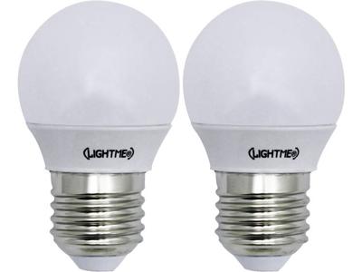 LightMe 5bSA-P250ST-A1 LED-lamp Energielabel F (A - G) E27 Kogel 3 W = 25 W Warmwit (Ø x l) 45 mm x 78 mm 2 stuk(s)