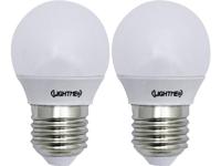 LightMe 5bSA-P250ST-A1 LED-lamp Energielabel F (A - G) E27 Kogel 3 W = 25 W Warmwit (Ø x l) 45 mm x 78 mm 2 stuk(s)