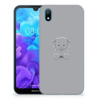 Huawei Y5 (2019) Telefoonhoesje met Naam Grijs Baby Olifant