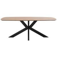 Leen Bakker - Eettafel Trevora Ovaal - 230x100 Cm - Mangohout - Bruin