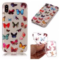 Softcase vlinders hoes iPhone X / XS