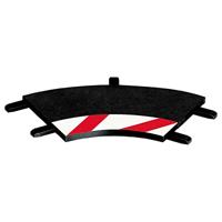 Carrera Exclusiv/Evolution binnenrandstrips curve 1/60° 3 stuks, eindstukken 2 stuks
