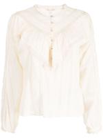 LoveShackFancy Gideon katoenen blouse - Beige
