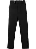 OAMC pantalon droit à taille ceinturée - Noir