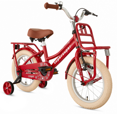 Supersuper Meisjesfiets cooper 14 rood