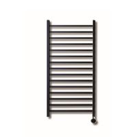 Electrische Radiator Sanicare Qubic 126.4x60 cm 773W Met Zwarte Thermostaat Mat Zwart