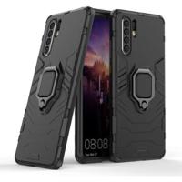 Huawei P30 Pro Hybrid Case met Ringhouder - Zwart - thumbnail