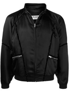 Saint Laurent veste teddy à fermeture zippée - Noir