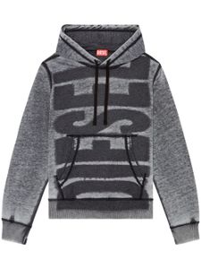 Diesel hoodie S-Ginn-Hood-L1 à logo imprimé - Gris