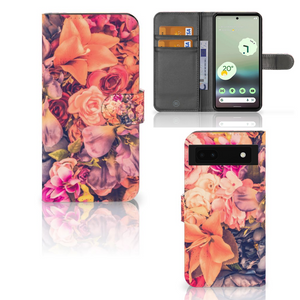 Google Pixel 6A Hoesje Bosje Bloemen