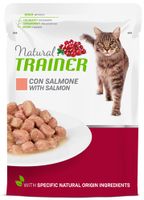 NATURAL TRAINER CAT ADULT SALMON POUCH 12X85 GR