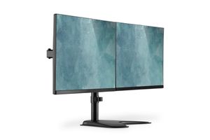 Digitus DA-90401 Monitor-tafelbeugel 2-voudig 38,1 cm (15) - 81,3 cm (32) Zwart, Zwart (mat) Draaibaar, In hoogte verstelbaar, Kantelbaar, Kantelbaar en