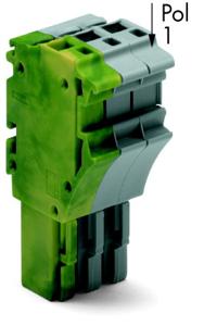 WAGO 2022-106/000-037 Connector, female Groen, Geel, Grijs 50 stuk(s)