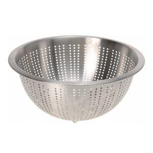 Keuken afgieten Vergiet - zilver - RVS - Dia 28 x H13 cm