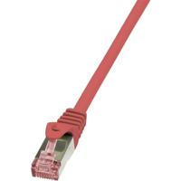LogiLink CQ2024S CAT6 S/FTP patchkabel PrimeLine AWG27 PIMF LSZH rood 0,50m