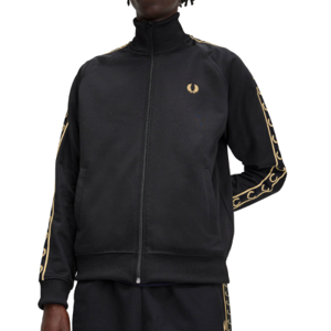 Fred Perry - Contrast Tape Trainingsjack - Zwart/ Goud