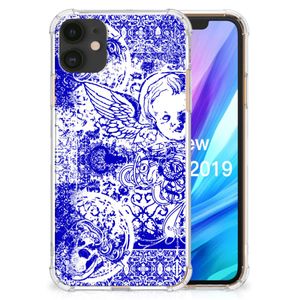 Extreme Case Apple iPhone 11 Angel Skull Blauw