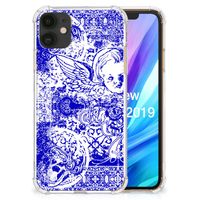 Extreme Case Apple iPhone 11 Angel Skull Blauw