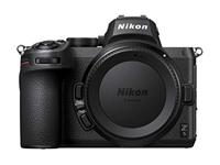 Nikon Z 5 full-frame spiegelloze camera (24,3 MP, hybride AF met 273 punten en focusassistent, ingebouwde 5-assige beeldstabilisator, 4K UHD video, dubbele geheugenkaartsleuf)