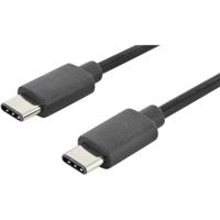 Digitus USB-kabel USB 2.0 USB-C stekker, USB-C stekker 1.00 m Zwart AK-300138-010-S - thumbnail