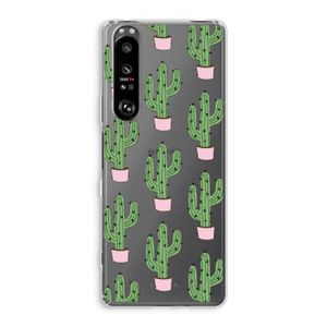 Cactus Lover: Sony Xperia 1 III Transparant Hoesje