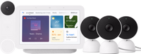 Google Nest Cam Indoor Wired 3-pack + Nest Deurbel + Nest Hub 2