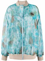 Philipp Plein veste bomber Pineapple Skies - Bleu - thumbnail