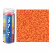 Grof decoratie zand/kiezels oranje 500 gram   -