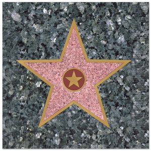 16x Hollywood Walk of Fame servetten 25 x 25 cm