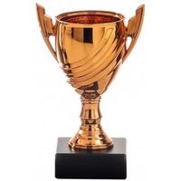 Bronzen beker 3e prijs 13 cm   - - thumbnail