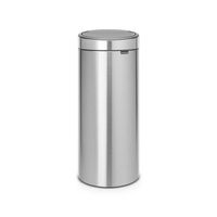 Brabantia Touch Bin afvalemmer 30 liter met kunststof binnenemmer - Matt Steel Fingerprint Proof - thumbnail