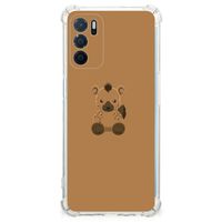 OPPO A16 | A16s | A54s Stevig Bumper Hoesje Baby Hyena - thumbnail