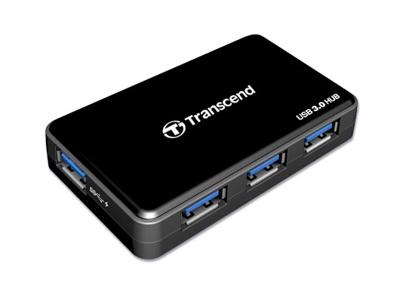 Transcend TS-HUB3K 4-poorts USB 3.0 hub Transcend TS-HUB3K 4-poorts USB 3.0 hub