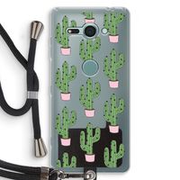 Cactus Lover: Sony Xperia XZ2 Compact Transparant Hoesje met koord