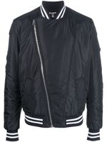 Balmain veste bomber à logo imprimé - Noir - thumbnail