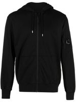 C.P. Company hoodie en coton à patch logo - Noir