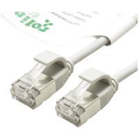 ROLINE GREEN F/UTP DataCenter Patchkabel Cat.6A (Class EA), LSOH, extra dun, grijs, 0,15 m - thumbnail