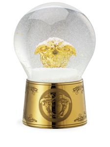 Versace boule à neige Golden Medusa en verre - Blanc