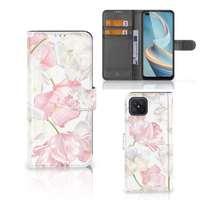 OPPO Reno4 Z Hoesje Lovely Flowers - thumbnail