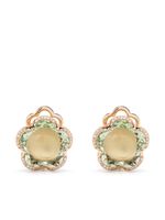 Pasquale Bruni boucles d'oreilles Bon Ton en or rose 18ct serties de diamants et prasiolite - thumbnail