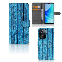 PPO A57 | A57s | A77 4G Book Style Case Wood Blue - thumbnail